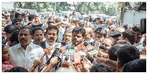 சென்னையில் செய்தியாளர்களைச் சந்தித்த பாஜக மாநிலத் தலைவர் அண்ணாமலை