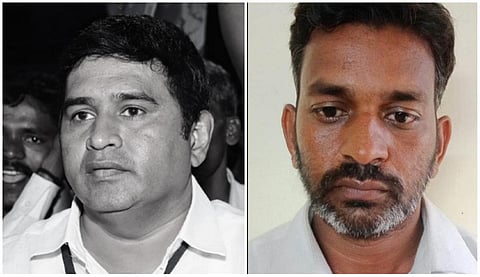 இடது: ஆம்ஸ்ட்ராங் | வலது: ஹரிதரன் | கோப்புப் படங்கள்