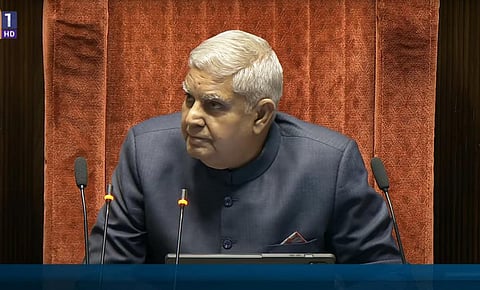 “மக்கள் நலனுக்காக ஒன்றிணைந்து செயல்பட உறுதி ஏற்போம்” - மாநிலங்களவையில் ஜக்தீப் தன்கர் உரை