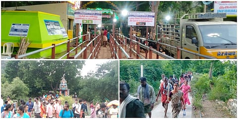 ஆடி அமாவாசையை முன்னிட்டு சதுரகிரியில் பக்தர்கள் பக்தி பரவசத்துடன் மலையேற தொடங்கினர்