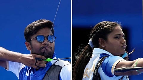 ஒலிம்பிக் வில்வித்தை: இந்தியாவின் அங்கிதா - தீரஜ் இணை காலிறுதிக்கு முன்னேற்றம்