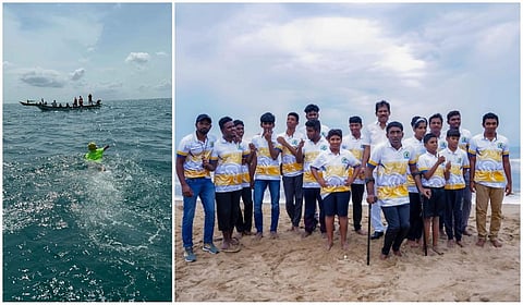 ராமேசுவரம் - சென்னை: 400 கடல் மைல் தூரத்தை நீந்தி கடக்கும் 15 மாற்றுத் திறனாளிகள்!