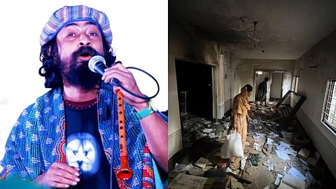 வங்கதேசத்தில் இந்து நாட்டுப்புற பாடகர் ராகுல் ஆனந்தாவின் வீடு தீவைத்து எரிப்பு