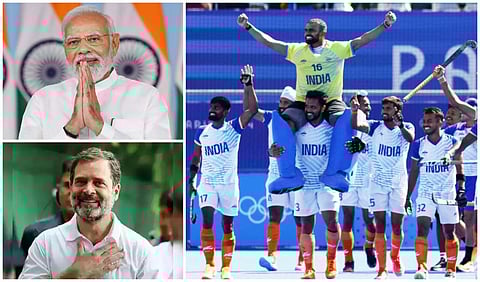 “5 தசாப்தங்களுக்குப் பிறகு...” - ஒலிம்பிக்கில் வெண்கலம் வென்ற இந்திய ஹாக்கி அணிக்கு தலைவர்கள் வாழ்த்து