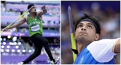 நீரஜ் சோப்ராவுக்கு வெள்ளிப் பதக்கம்: பாக். வீரர் அர்ஷத் தங்கம் வென்று சாதனை @ ஒலிம்பிக்