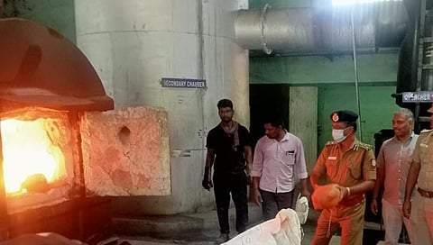 தென் மண்டல காவல் சரகத்தில் கைப்பற்றப்பட்ட 5 டன் கஞ்சா எரிப்பு