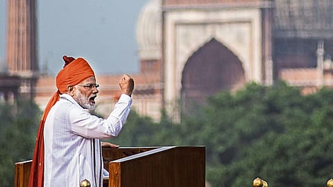 நேரு, இந்திரா காந்திக்கு பிறகு டெல்லியில் 11-வது முறையாக சுதந்திர தின உரையாற்றுகிறார் பிரதமர் மோடி