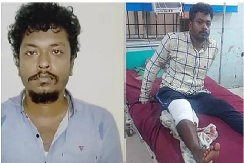 சென்னையில் போலீஸாரை தாக்கிவிட்டு தப்பி ஓடிய ரவுடி: துப்பாக்கியால் சுட்டுப் பிடித்த பெண் எஸ்.ஐ