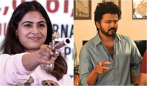 “நடிகர் விஜய்யை தெரியும்!” - சென்னையில் மனு பாகர் ஜாலி பதில்