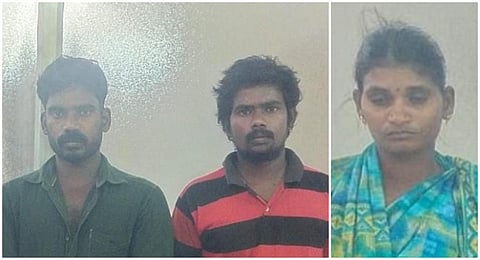 பெரியகுளம் அருகே பெண்ணை ஆபாசமாக படம் எடுத்து மிரட்டிய வழக்கில் கைதான ஆனந்தராஜ், சின்னச்சாமி, தனலட்சுமி