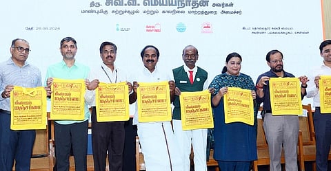 தமிழகத்தில் ஒலி மாசுவை கட்டுப்படுத்த நடவடிக்கை: பசுமை புத்தாய்வு திட்ட விழாவில் அமைச்சர் மெய்யநாதன் தகவல்