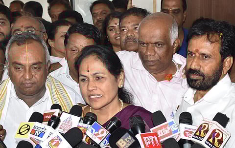 மத்திய தொழிலாளர் மற்றும் வேலைவாய்ப்புத் துறை இணையமைச்சர் ஷோபா கரந்த்லாஜே | கோப்புப் படம்