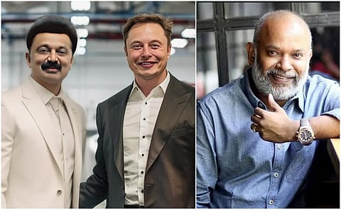 எலான் மஸ்க்குடன் மு.க.ஸ்டாலின்: ஏஐ புகைப்படத்தை பகிர்ந்து வெங்கட் பிரபு விருப்பம்!