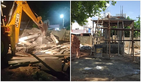 கரூர் | ஊராட்சி ஒன்றிய அலுவலக வளாகத்துக்குள் விநாயகர் கோயில்; எதிர்ப்பால் அகற்றம்