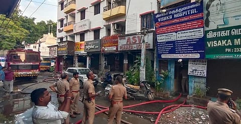 மதுரையில் மகளிர் விடுதியில் கடந்த வாரம் ஏற்பட்ட தீ விபத்து | கோப்புப் படம்