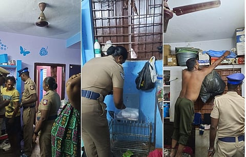 போதை பொருட்கள் புழக்கம் எதிரொலி - சென்னை பெரும்பாக்கத்தில் 300 போலீஸார் அதிரடி சோதனை