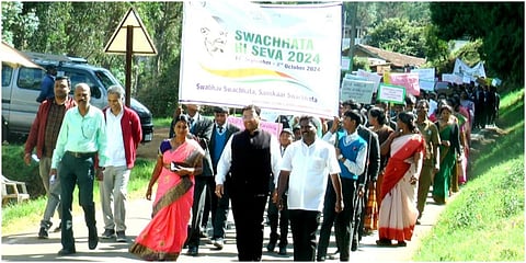 வெலிங்டன் ராணுவ மையத்தில் ஸ்வச்தா ஹி சேவா விழிப்புணர்வு பேரணி