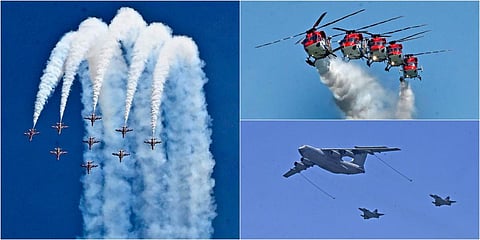 விமானப் படை தினத்தை முன்னிட்டு சென்னை மெரினா கடற்கரையில் 2-வது நாளாக நடைபெற்ற விமானங்களின் சாகச ஒத்திகை நிகழ்ச்சியை ஏராளமான பொதுமக்கள் கண்டு ரசித்தனர் | படங்கள்: ம.பிரபு