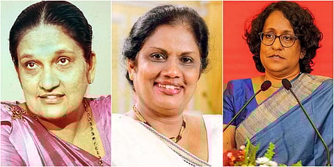 ஸ்ரீமாவோ பண்டாரநாயக்க, சந்திரிகா பண்டாரநாயக்க மற்றும் ஹரிணி அமரசூரிய