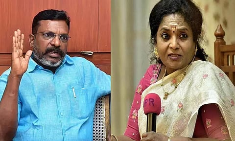 “நான் பேசியது தமிழிசையை காயப்படுத்தி இருந்தால் வருந்துகிறேன்” - திருமாவளவன்