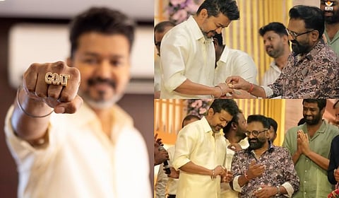 விஜய்க்கு ‘கோட்’ மோதிரம் பரிசு! - வைரல் போட்டோ