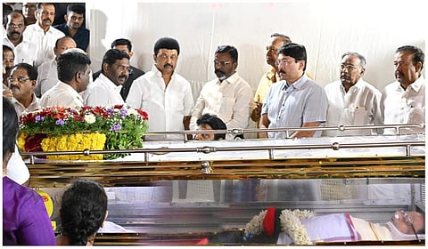 முரசொலி செல்வம் மறைவுக்கு தலைவர்கள் அஞ்சலி