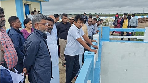 செம்பரம்பாக்கம் ஏரியில் ஆய்வு மேற்கொண்ட துணை முதல்வர் உதயநிதி ஸ்டாலின்.