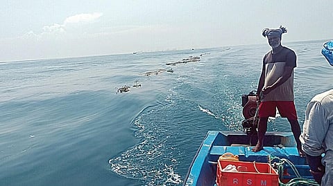 கடலில் தேங்கும் கழிவுகளால் மீனவர்கள் பாதிக்கப்படுவதாக புகார்