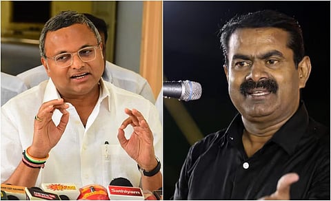 “விஜய்யின் வருகை சீமானுக்கு அச்சத்தை ஏற்படுத்தியுள்ளது” - கார்த்தி சிதம்பரம்