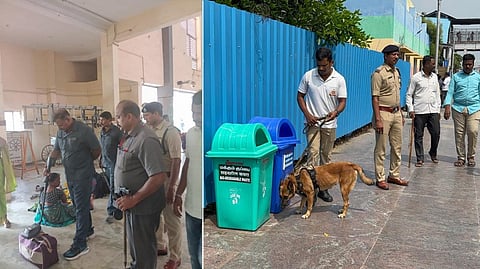 தாம்பரம் ரயில் நிலையத்துக்கு வெடிகுண்டு மிரட்டல் - போலீஸார் சோதனை