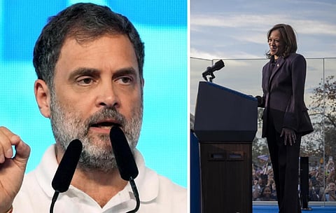 ‘உங்கள் நம்பிக்கைச் செய்தி பலரை ஊக்குவிக்கும்’ - கமலா ஹாரிஸுக்கு ராகுல் காந்தி கடிதம்