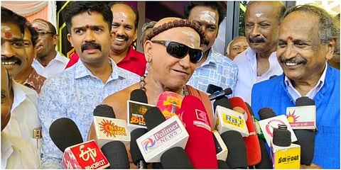 மயிலாடுதுறையில் மதுரை ஆதீனம்.