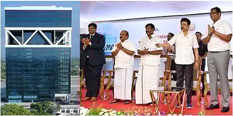 பட்டாபிராமில் ரூ.330 கோடி செலவில் 21 தளங்களுடன் கட்டப்பட்டுள்ள டைடல் பூங்காவை தமிழக முதல்வர் மு.க. ஸ்டாலின் திறந்து வைத்தார்.