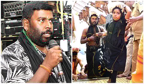 சபரிமலையில் 20 ஆண்டுகளாக அறிவிப்பு சேவை - அசத்தும் கர்நாடக பக்தர்