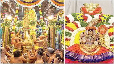 திருச்சானூர் பத்மாவதி தாயார் கோயில் பிரம்மோற்சவம் கொடியேற்றத்துடன் தொடக்கம்