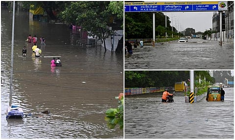 பேசும் படங்கள்: கனமழையால் வெள்ளக்காடான சென்னை சாலைகள் - ஃபெஞ்சல் புயல் தாக்கம்