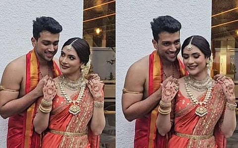 குருவாயூர் கோயிலில் நடைபெற்ற காளிதாஸ் ஜெயராம் - தாரிணி திருமணம்!