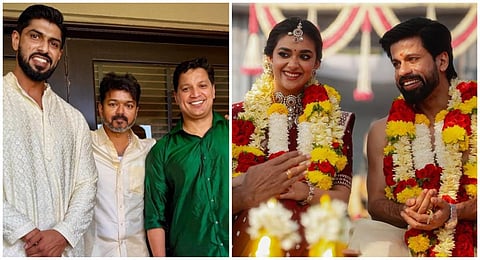 கீர்த்தி சுரேஷ் திருமணம்: நடிகர் விஜய் நேரில் வாழ்த்து