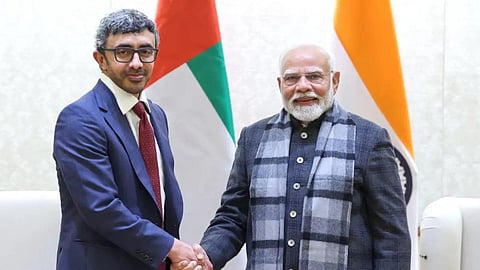 யுஏஇ துணை பிரதமர் ஷேக் அப்துல்லாவுடன் பிரதமர் மோடி முக்கிய ஆலோசனை