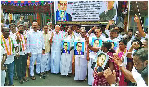 “அம்பேத்கரை ஓரம்கட்டிவிட வேண்டும் என்பதே பாஜகவின் எண்ணம்” - வைத்திலிங்கம் எம்பி