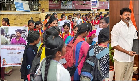 “அறவழியில் மக்களைச் சந்தித்த தவெகவினரை கைது செய்வதுதான் ஜனநாயகமா?” - விஜய் கொந்தளிப்பு