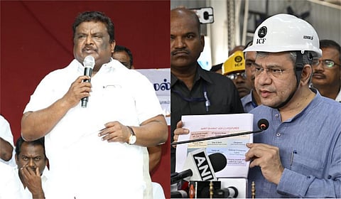 அமைச்சர் சிவசங்கர் | ரயில்வே அமைச்சர் அஸ்வினி வைஷ்ணவ்