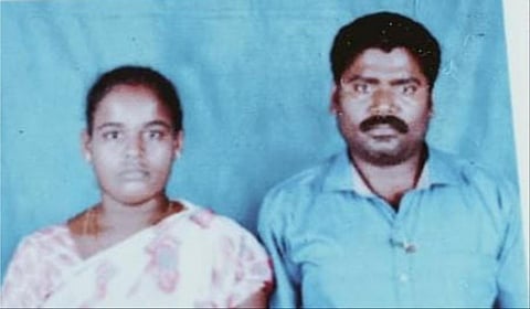 கடன் பிரச்சினையால் தற்கொலை செய்து கொண்ட தனசேகர் - பாலாமணி தம்பதியினர்.