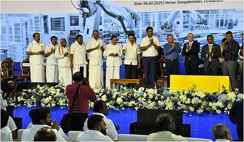 நெல்லையில் ரூ.4,400 கோடியிலான டிபி சோலார் நிறுவன உற்பத்தியை தொடங்கி வைத்தார் முதல்வர் ஸ்டாலின்!