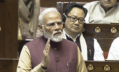 ‘தேசம் முதலில்’ என்பதே எங்கள் மாடல், காங்கிரஸுக்கு... - மாநிலங்களவையில் பிரதமர் மோடி பேச்சு