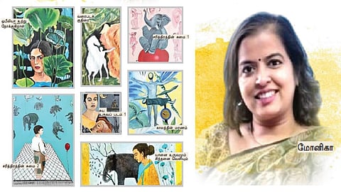 யானைகளும் ஒரு மிதக்கும் அழகியும்!