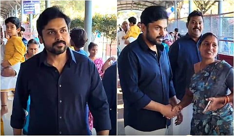 திருப்பதியில் குடும்பத்தினர் உடன் கார்த்தி சாமி தரிசனம்!