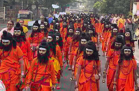 ‘கல்வியை காவிமயமாக்க பாஜக சதி’ - அகத்தியர் வேடம் நிகழ்வுக்கு திமுக கண்டனம்