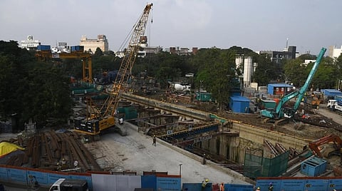 கோடம்பாக்கம் பவர்ஹவுசில் மெட்ரோ ரயில் நிலைய பணி தொடக்கம்