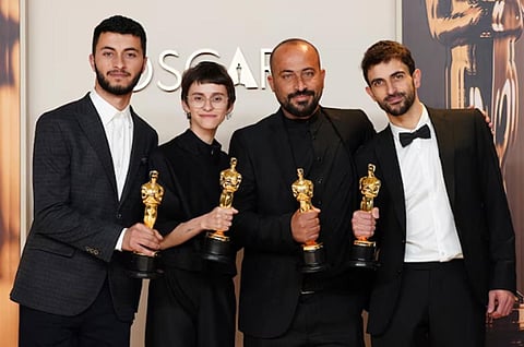 ஆஸ்கர் விருது விழாவில் பாலஸ்தீன இன அழிப்புக்கு எதிராக குரல் கொடுத்த இயக்குநர்கள்